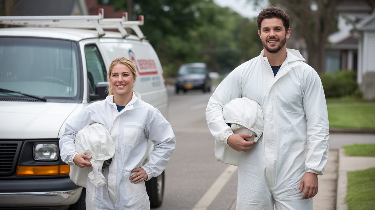Mold Winston-Salem technicians on a service call in Winston-Salem, NC